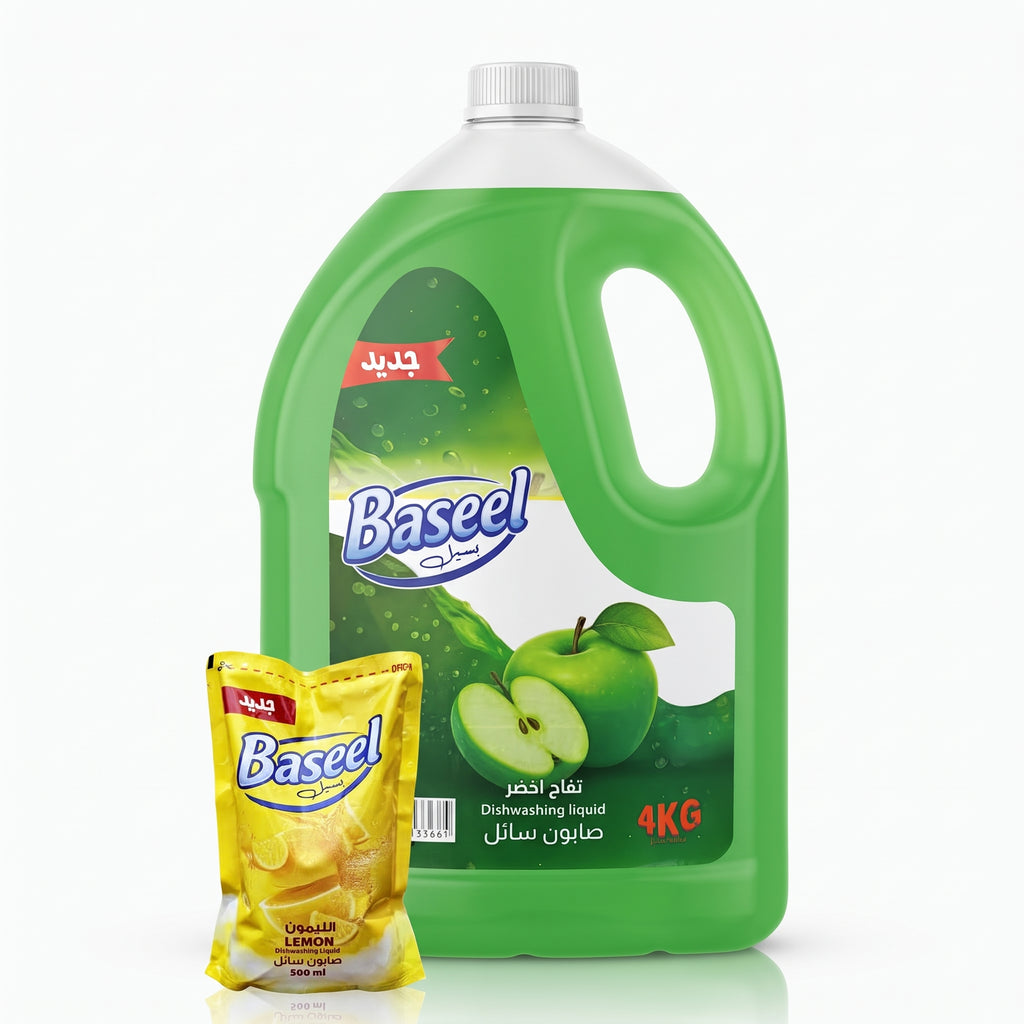 Basil Dishwashing Liquid 4L + 500ml Free