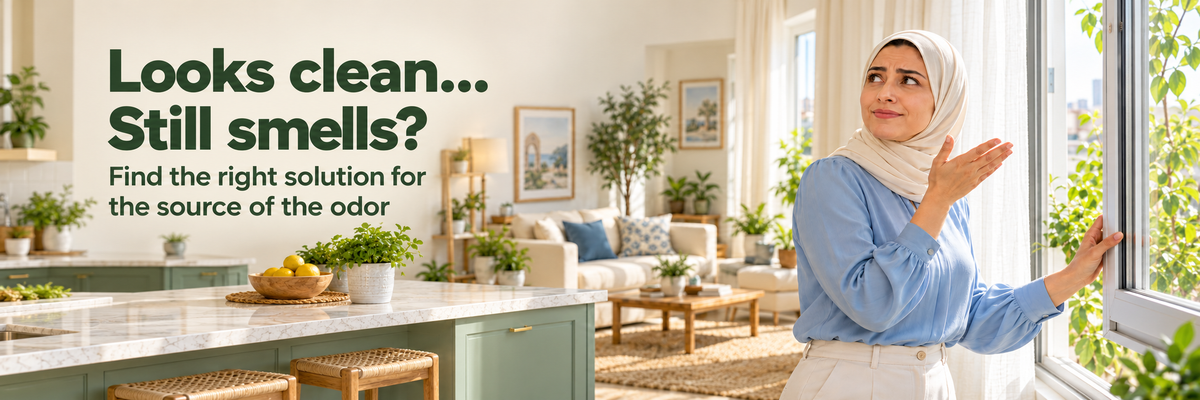 Looks clean… Still smells? Find the right solution for the source of the odor.