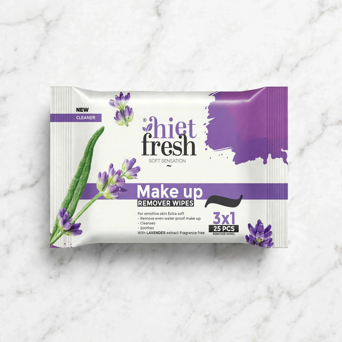 Heat Fresh Makeup Remover Wipes – 25 Wipes