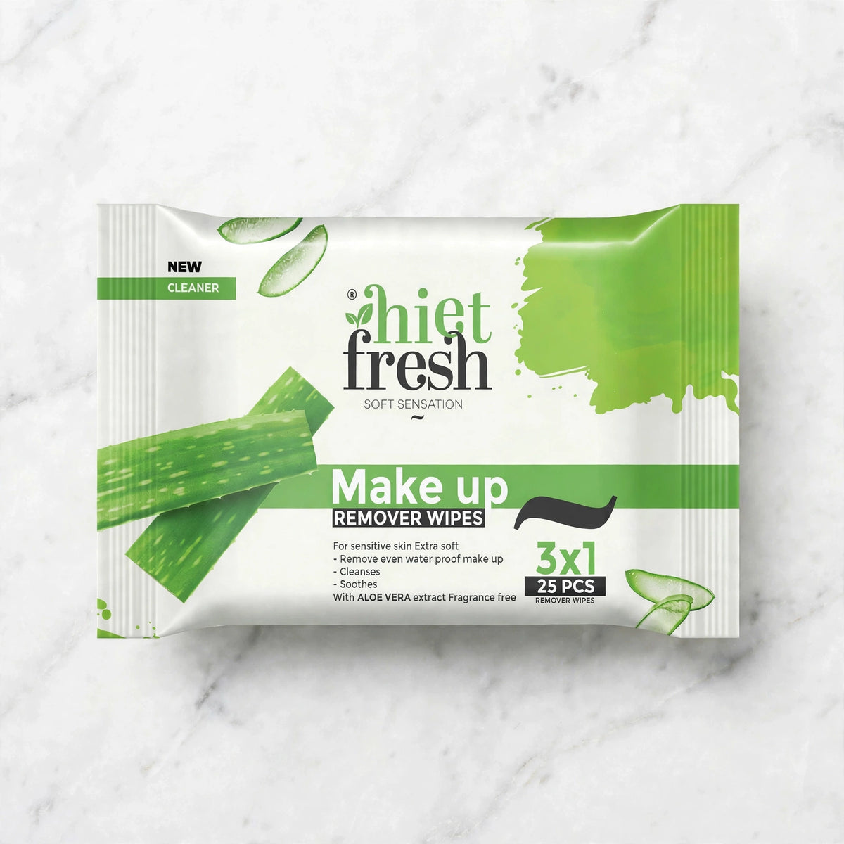 Heat Fresh Makeup Remover Wipes – 25 Wipes